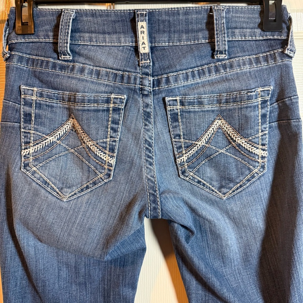 Ariat Real Denim Women's WesternBootcut Jeans Size 26R Cowgirl Medium Wash - Picture 4 of 10